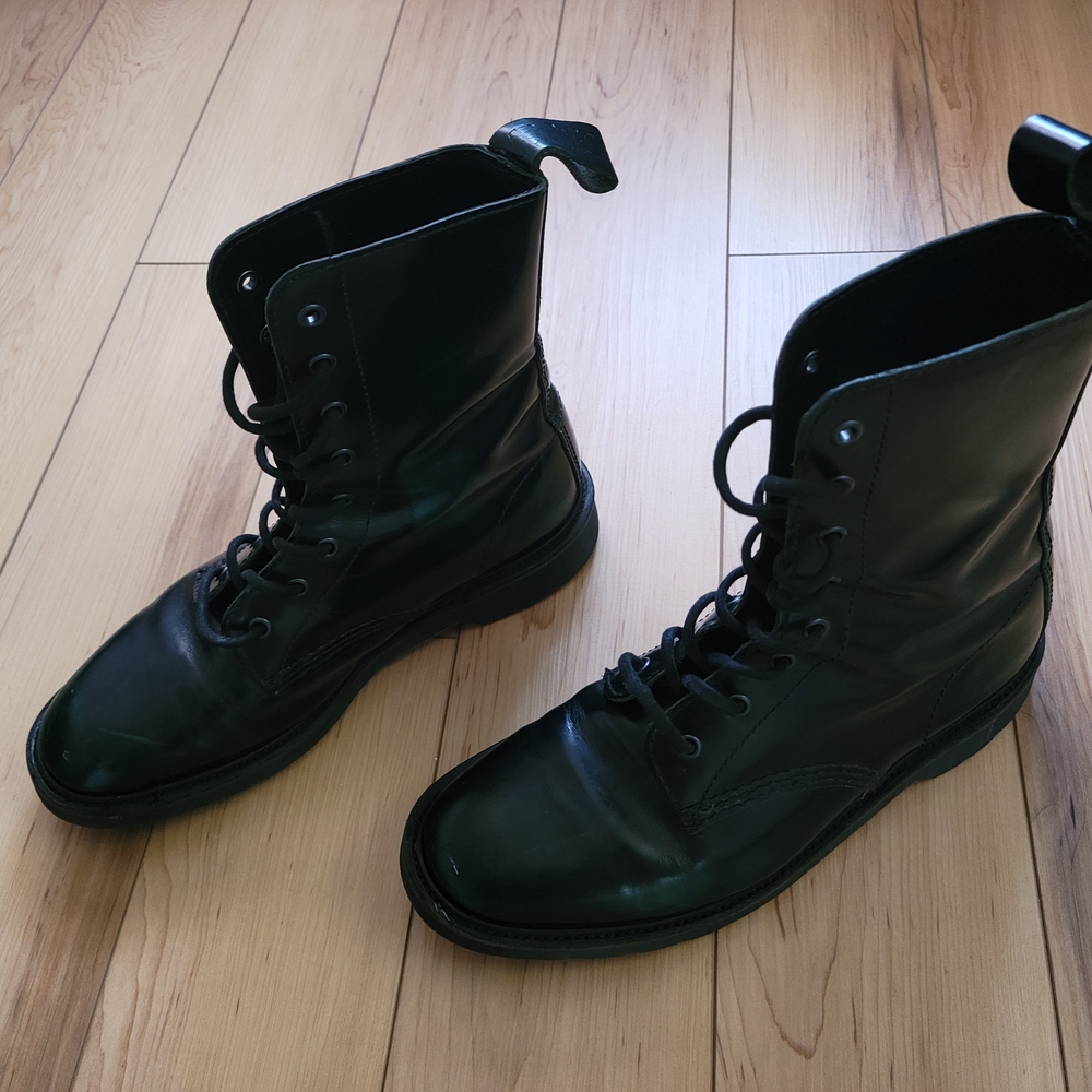 Black Leather Men's Boots